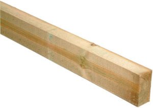 2100mm Sawn Treated Green Timber Rail