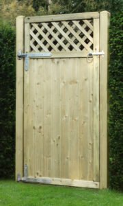 6ft Tongue & Groove Lattice Top Gate (1800 x 900mm) - Green Timber